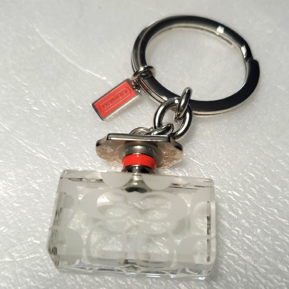 Coach Perfume Bottle Keychain Signature C Print Limited Edition